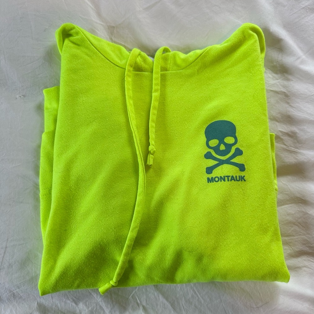 Soul cycle Neon yellow Montauk hoodie